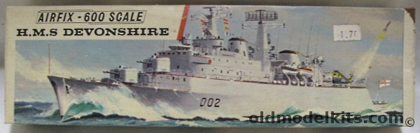 Airfix 1/600 HMS Devonshire Guided Missile Destroyer (County Class), F302S plastic model kit